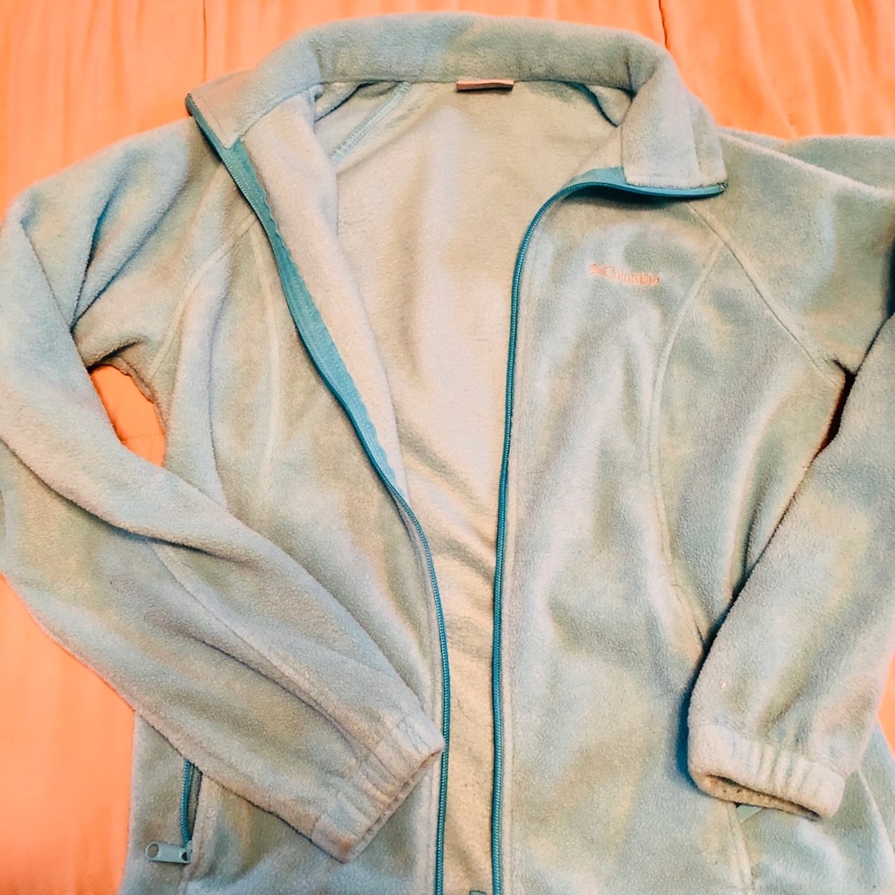 Blue Columbia women’s fleece jacket size M